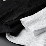 Modern Loungewear Set  Textured Polyester Blazer and Pants - Product detail 4
