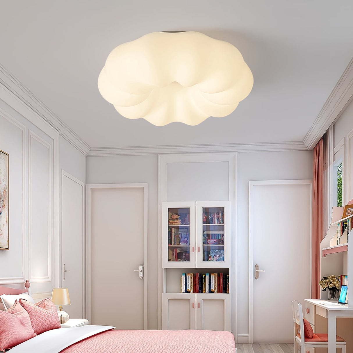 Modern Cloud Ceiling Lamp  Japanese Inspired Design - Detailed view