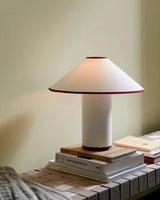 Modern Table Lamp  White Metal With Red Trim - Product detail 13