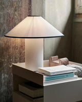 Modern Table Lamp  White Metal With Red Trim - Product detail 15