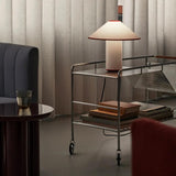 Modern Table Lamp  White Metal With Red Trim - Product detail 26