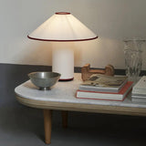 Modern Table Lamp  White Metal With Red Trim - Product detail 27