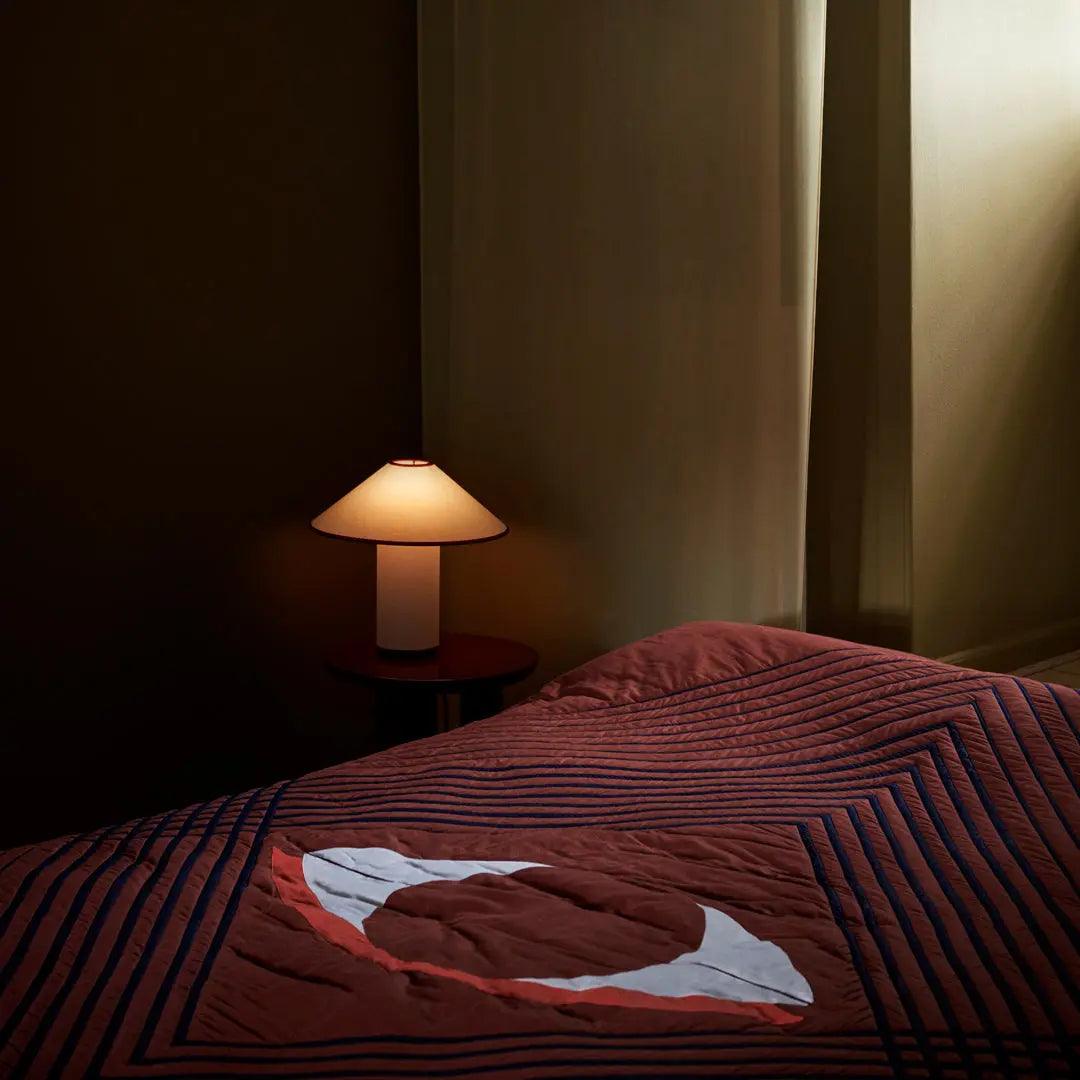 Modern Table Lamp  White Metal With Red Trim - Product detail 28