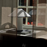 Modern Table Lamp  White Metal With Red Trim - Product detail 16