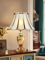 Classic Table Lamp  Gold Stem Glass Shade Design - Product detail 18
