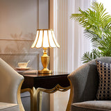 Classic Table Lamp  Gold Stem Glass Shade Design - Product detail 20