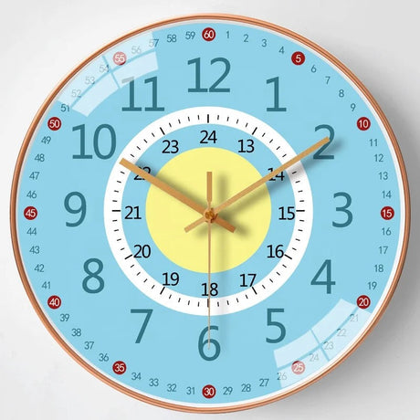 Educational Wall Clock  Colorful Time Learning Display For Kids - Product example