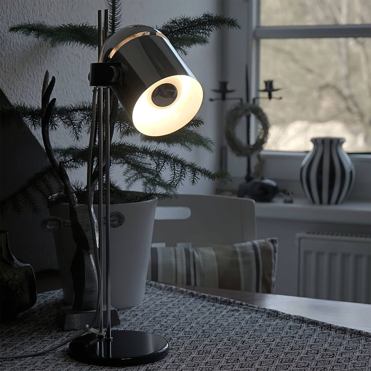 Modern Task Table Lamp  Adjustable Green Metal Design - Product detail 26