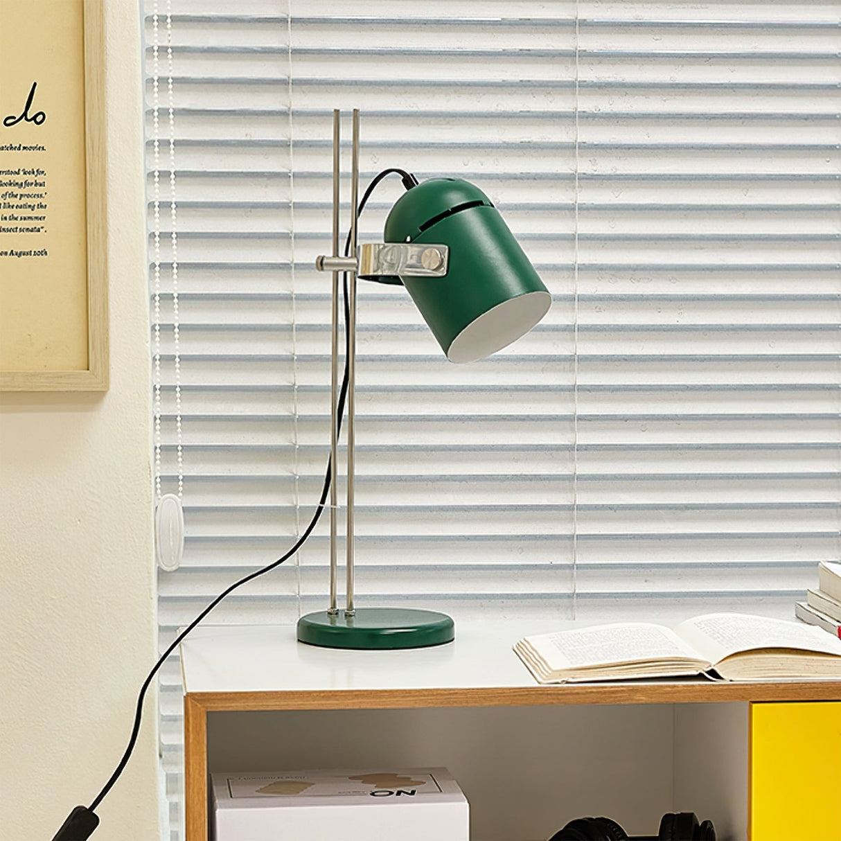Modern Task Table Lamp  Adjustable Green Metal Design - Product example