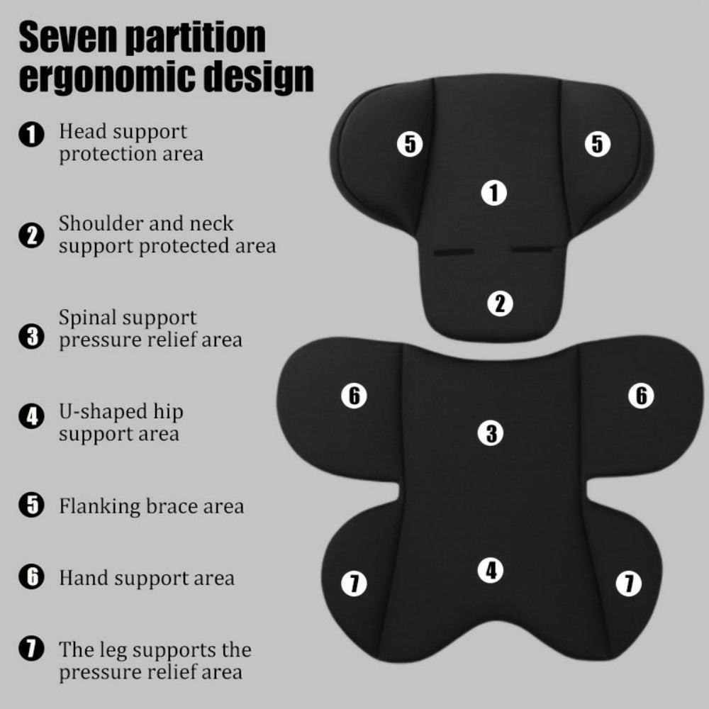 Car Seat Cushion Set  Breathable Head and Body Support for Children - Product detail 7
