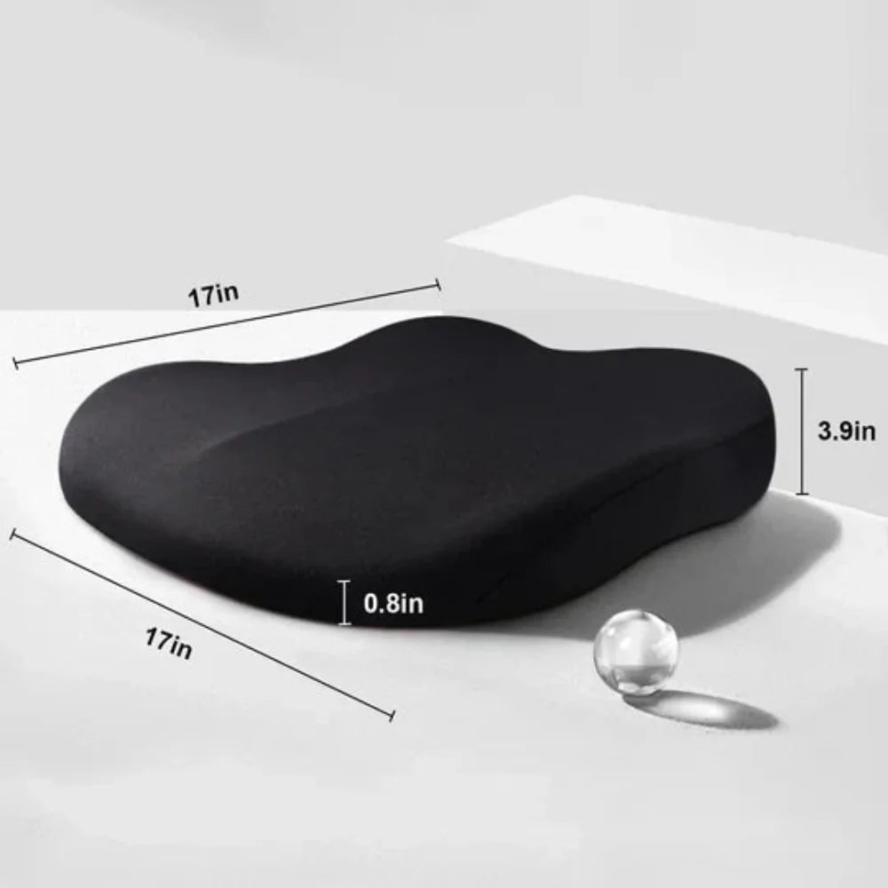 Memory Foam Car Seat Cushion  Ergonomic Support with Non-Slip Base - Detailed view