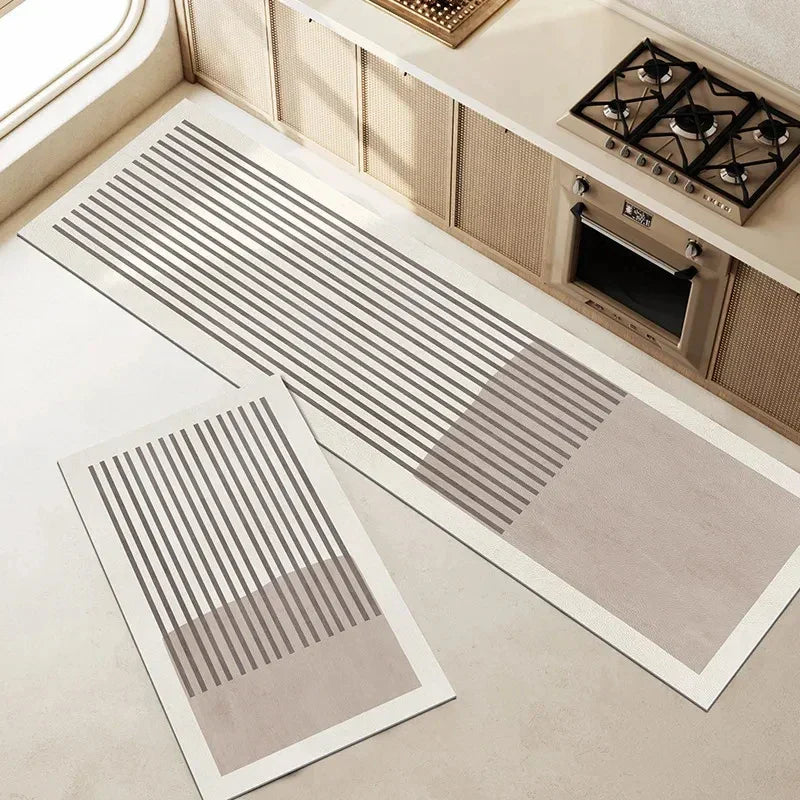 Kitchen Mat Set  Non-Slip Striped Anti-Fatigue Comfort - Product showcase