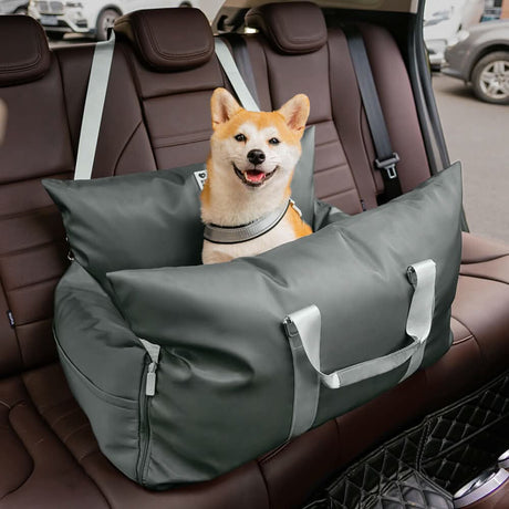 Dog Car Seat Bed  Adjustable Safety Straps and Washable Cover - Product detail 28