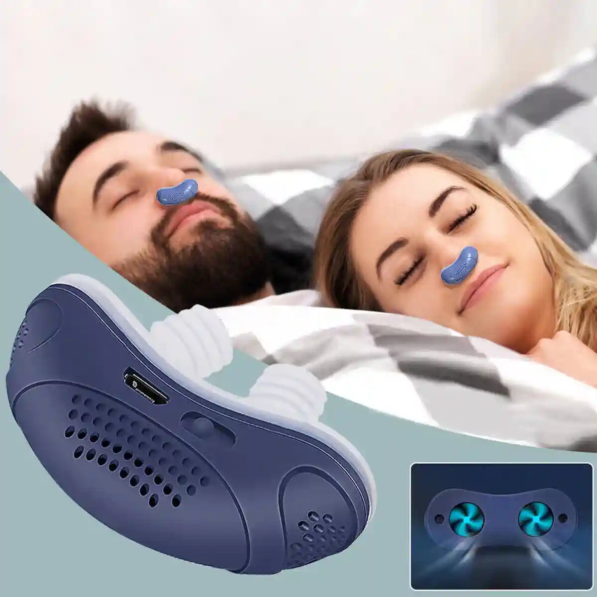 Anti-Snoring Sleep Device  Electric Micro Air Pump System - Product showcase