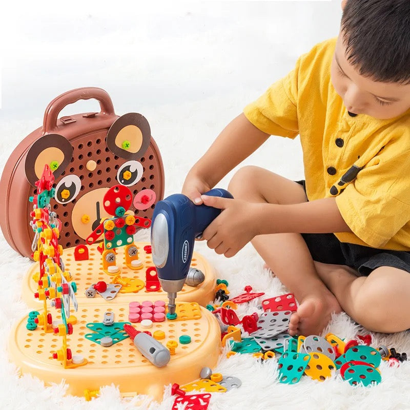 Educational Construction Playset  Electric Drill STEM Building Kit - Detailed view