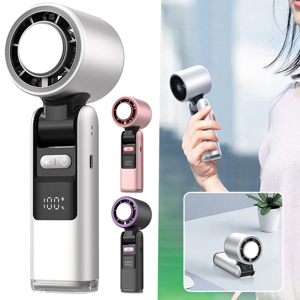 Portable Mini Fan  Digital Display  100 Speed Settings - Detailed view