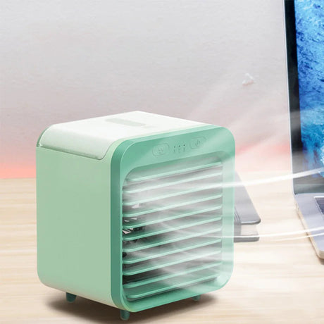 Portable Air Cooler Mini  3-Speed USB Cooling Fan With Humidifier - Product showcase