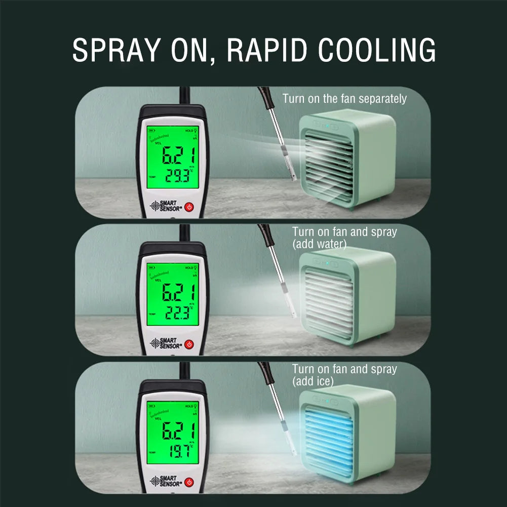 Portable Air Cooler Mini  3-Speed USB Cooling Fan With Humidifier - Product detail 4