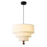 Modern Pendant Light  Tiered Fabric Shade Design - Product detail 6