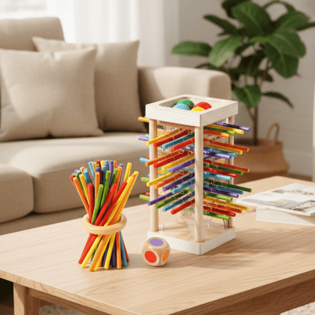 Montessori Counting Rods Set  Colorful Wooden Educational Sticks - Product showcase
