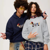 Dachshund Embroidered Hoodie  Cotton Blend Pullover Sweatshirt - Product example