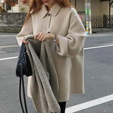 Classic Wool Winter Coat  Camel Mid-Length Button Front - Product detail 5