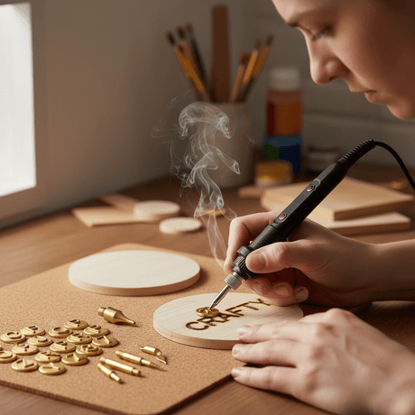 Wood Burning Tool Set  58-Piece Adjustable Temperature Kit - Product showcase