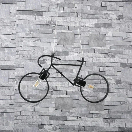 Modern Bicycle Pendant Light  White Metal LED Design - Product detail 4