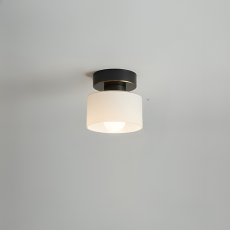 Bauhaus Ceiling Light  Modern White Glass Shade - Product showcase