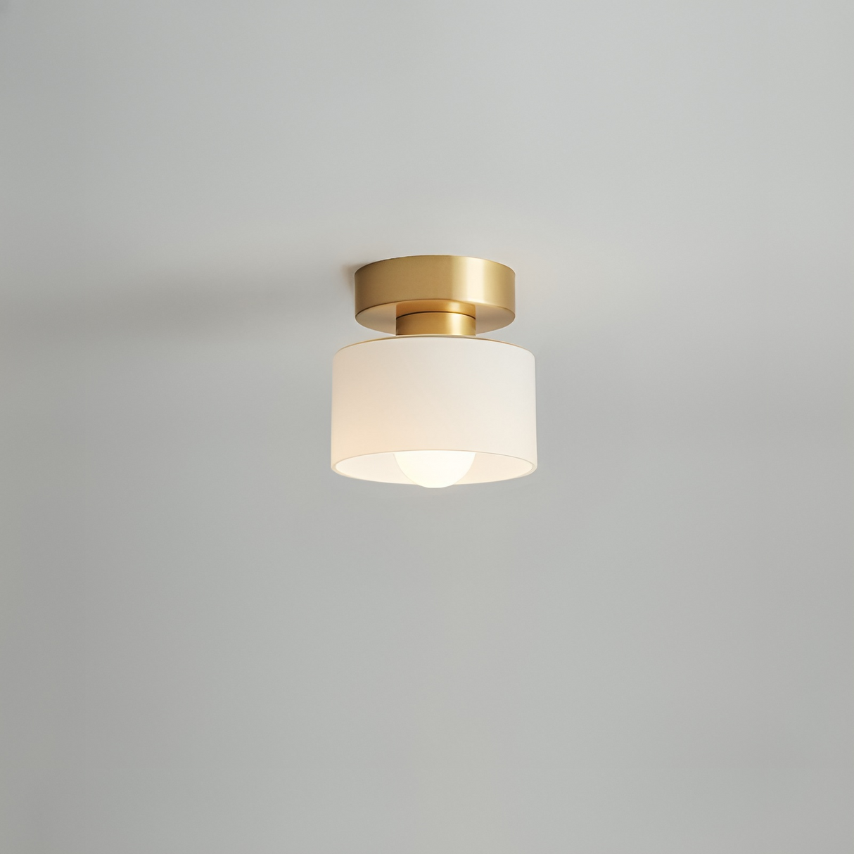 Bauhaus Ceiling Light  Modern White Glass Shade - Product detail 6