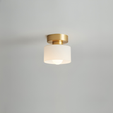 Bauhaus Ceiling Light  Modern White Glass Shade - Product detail 6