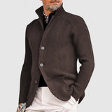 Ribbed Knit Cardigan  Olive Green Military Style - Product detail 7