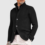 Ribbed Knit Cardigan  Olive Green Military Style - Product detail 4