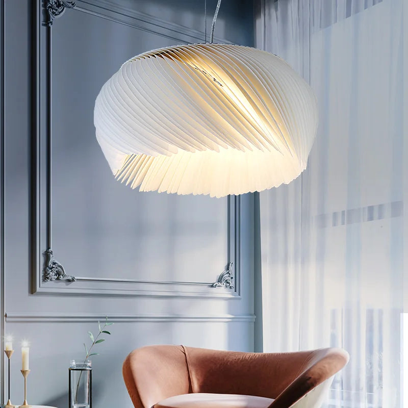 Modern Acrylic Pendant Light  Transparent Wave Design - Product detail 5