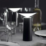 Modern LED Table Lamp  Swivel Head Black Metal Design - Product example