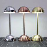 Modern LED Table Lamp  Brushed Gold Metal Design - Detailed view