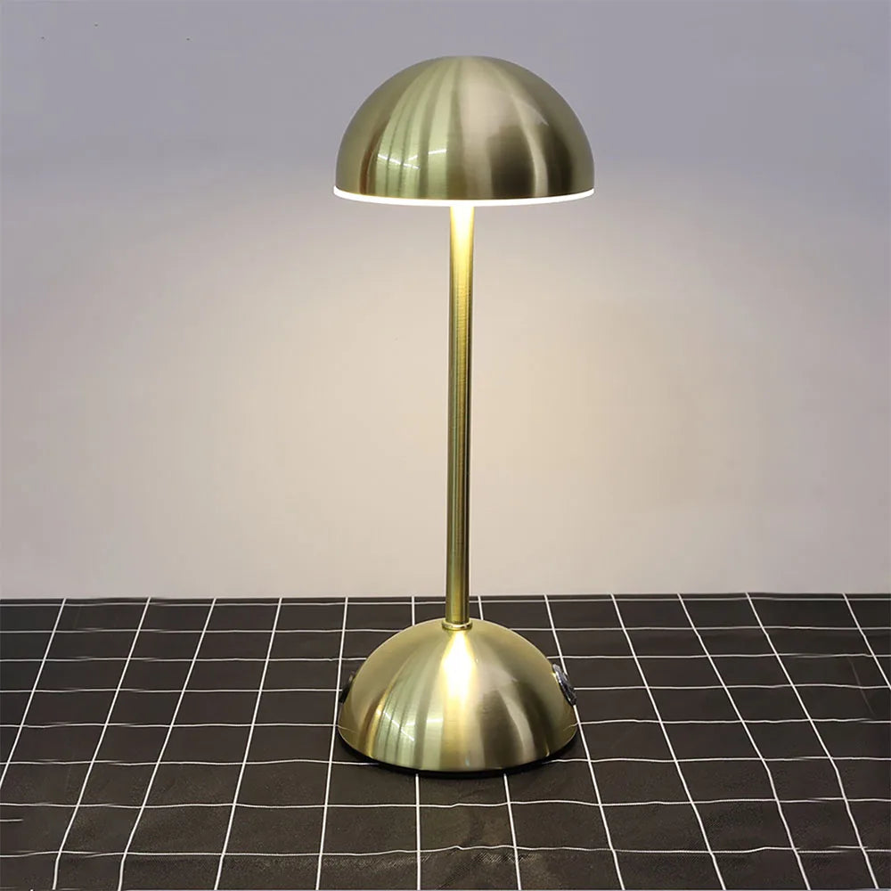 Modern LED Table Lamp  Brushed Gold Metal Design - Product example