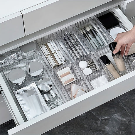 Drawer Organizer Set  Clear Acrylic Vanity Storage System - Product detail 6