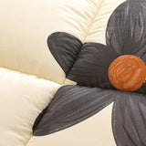 Floral Down Duvet  Black Daisy Pattern on Cream - Product detail 7