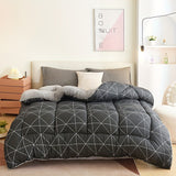 Floral Down Duvet  Black Daisy Pattern on Cream - Product detail 9