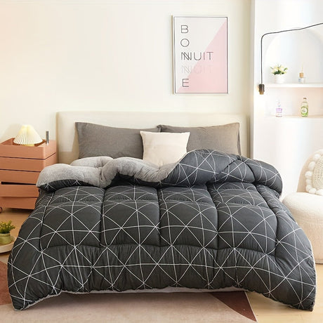 Floral Down Duvet  Black Daisy Pattern on Cream - Product detail 9