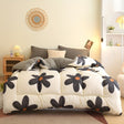 Floral Down Duvet  Black Daisy Pattern on Cream - Product detail 8