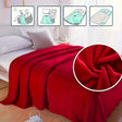 Plush Fleece Throw  Soft Red Winter Blanket - Product detail 6