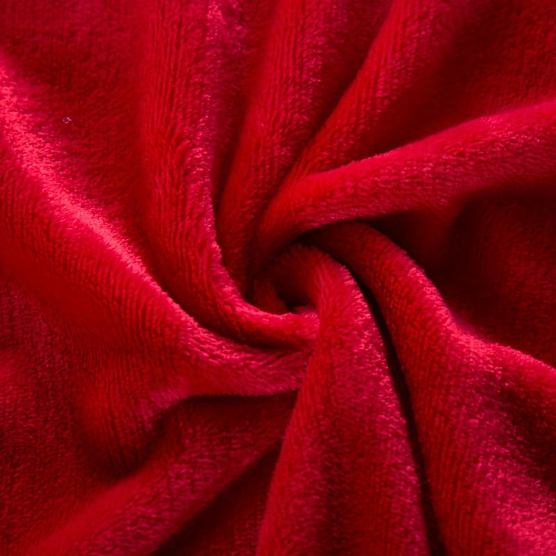 Plush Fleece Throw  Soft Red Winter Blanket - Product detail 5