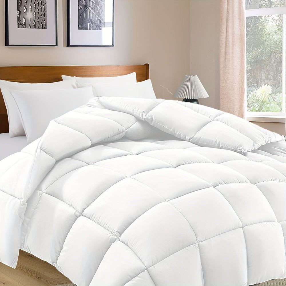 Lightweight Down Alternative Comforter  All-Season Square Quilted Design - Product example