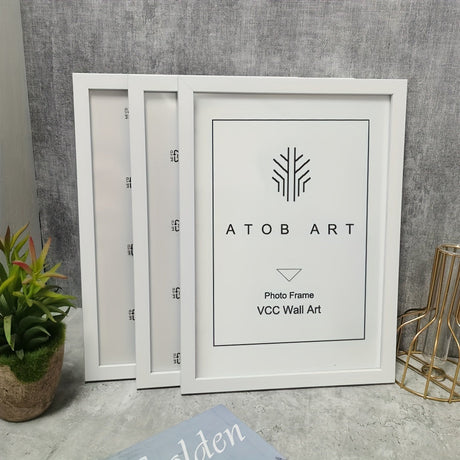 Modern Photo Frame Set  Natural Wood Collection - Detailed view