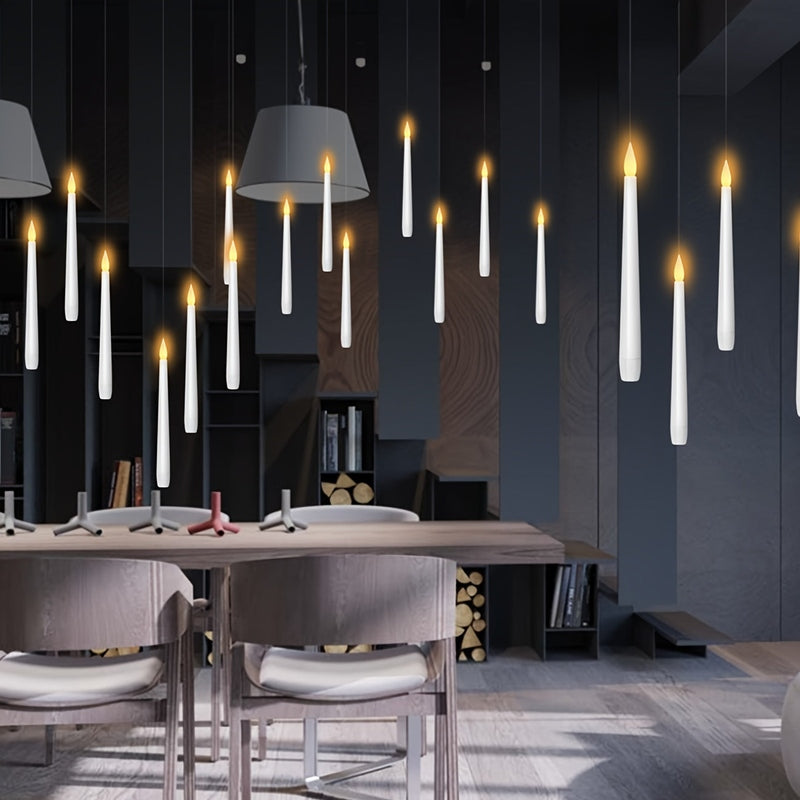 Floating LED Candles  Remote Control Hanging Light Set - Detailed view