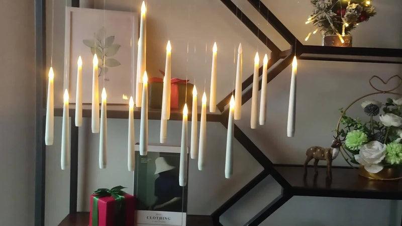 Floating LED Candles  Remote Control Hanging Light Set - Product detail 10