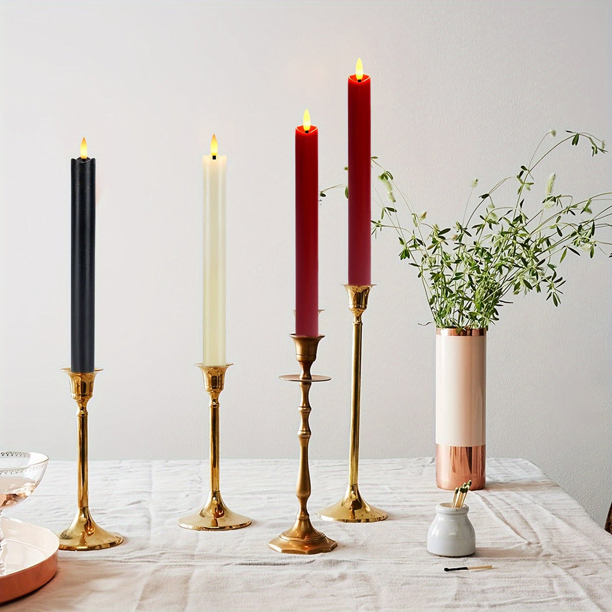 LED Taper Candles Set  Remote Control Flickering Flame Design - Product detail 6