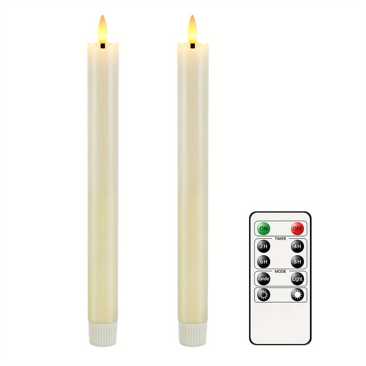 LED Taper Candles Set  Remote Control Flickering Flame Design - Product detail 10
